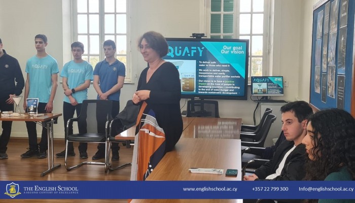 Aquafy Students Host A.G. Leventis Foundation President